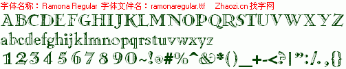 查看字体及作者详细介绍