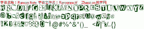 查看字体及作者详细介绍