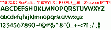 查看字体及作者详细介绍