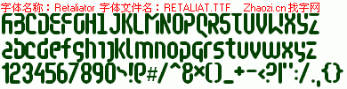 查看字体及作者详细介绍