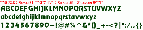 查看字体及作者详细介绍