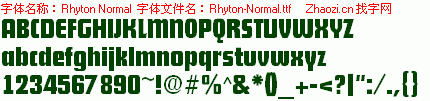 查看字体及作者详细介绍