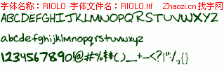 查看字体及作者详细介绍