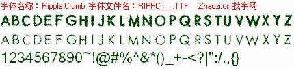 查看字体及作者详细介绍