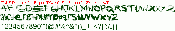 查看字体及作者详细介绍
