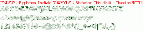 查看字体及作者详细介绍