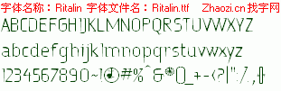 查看字体及作者详细介绍