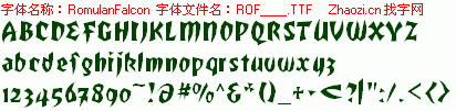 查看字体及作者详细介绍