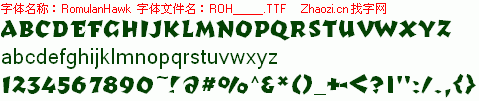查看字体及作者详细介绍