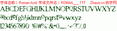 查看字体及作者详细介绍