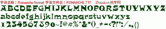 查看字体及作者详细介绍
