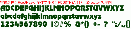 查看字体及作者详细介绍