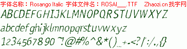查看字体及作者详细介绍