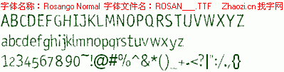查看字体及作者详细介绍