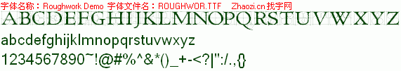查看字体及作者详细介绍
