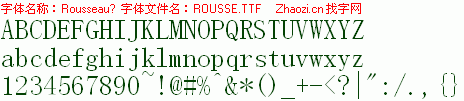 查看字体及作者详细介绍