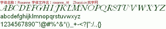 查看字体及作者详细介绍