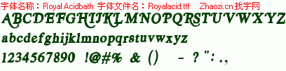 查看字体及作者详细介绍
