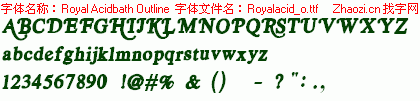 查看字体及作者详细介绍