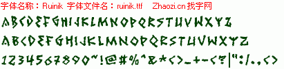 查看字体及作者详细介绍