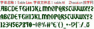 查看字体及作者详细介绍