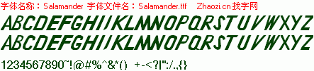 查看字体及作者详细介绍