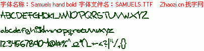 查看字体及作者详细介绍