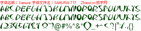 查看字体及作者详细介绍