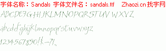 查看字体及作者详细介绍