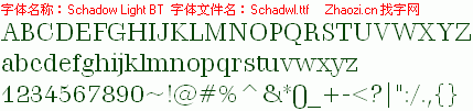 查看字体及作者详细介绍