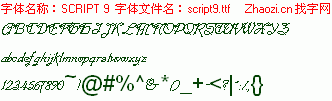查看字体及作者详细介绍