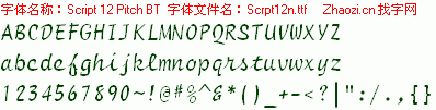 查看字体及作者详细介绍