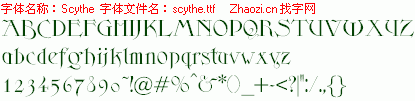 查看字体及作者详细介绍