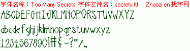 查看字体及作者详细介绍
