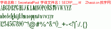 查看字体及作者详细介绍
