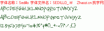 查看字体及作者详细介绍