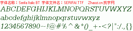 查看字体及作者详细介绍