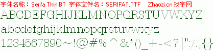 查看字体及作者详细介绍