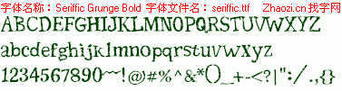 查看字体及作者详细介绍