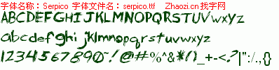 查看字体及作者详细介绍