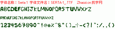 查看字体及作者详细介绍