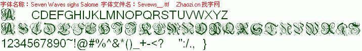 查看字体及作者详细介绍
