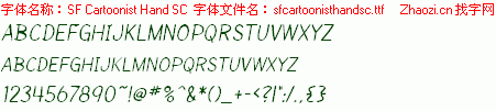 查看字体及作者详细介绍