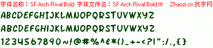 查看字体及作者详细介绍