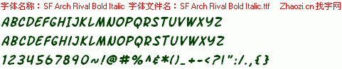 查看字体及作者详细介绍