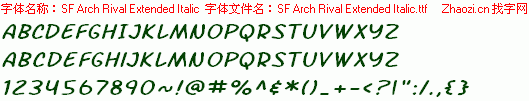 查看字体及作者详细介绍