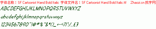 查看字体及作者详细介绍