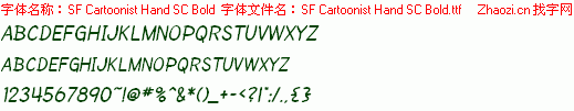查看字体及作者详细介绍