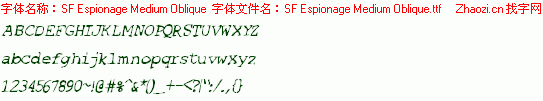 查看字体及作者详细介绍