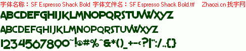 查看字体及作者详细介绍